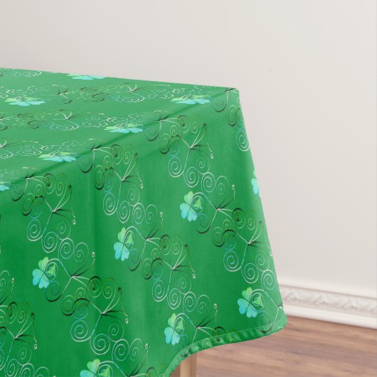 Nappe Saint Patrick's Day Shamrock Curly Green (In Situ)