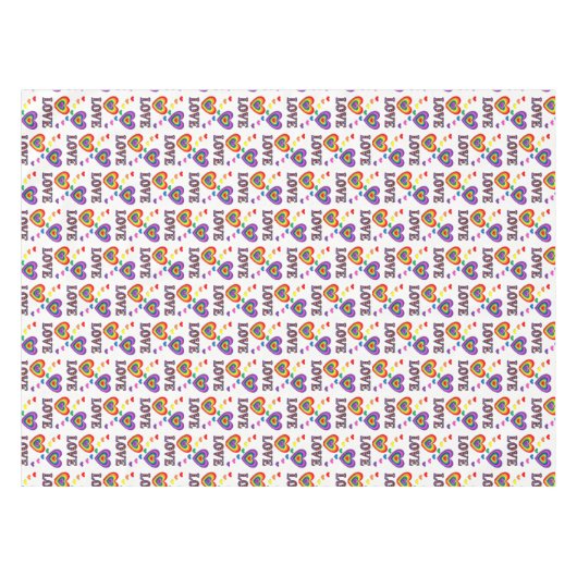 Nappe Saint Valentin Amour (Devant (Horizontal))