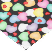 Nappe Saint Valentin Candy Hearts Motif (Angle)