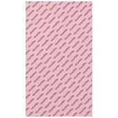 Nappe Saint-Valentin Coeurs mignons Typographie rose (Devant)