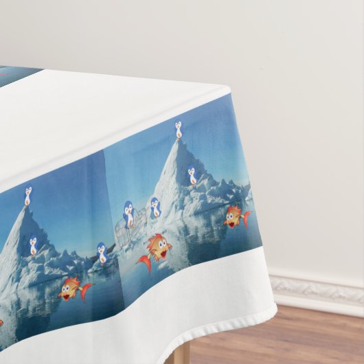 Nappe Saint-Valentin Pingouin (In Situ)