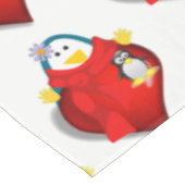 Nappe Saint-Valentin Pingouin (Angle)
