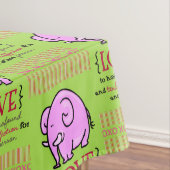 Nappe Saint Valentin Pink Elephant Love (In Situ)
