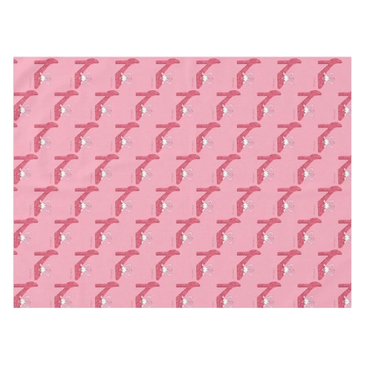 Nappe Saint Valentin Rose Chaussure Aimer Bonjour (Devant (Horizontal))
