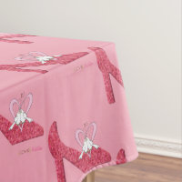 Nappe Saint Valentin Rose Chaussure Aimer Bonjour
