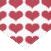 Nappe Saint-Valentin Rouge et blanc Cardiaque Amour (Angle)