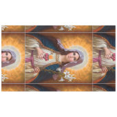 Nappe Sainte-mère Marie Coeur immaculé, foi catholique, (Devant (Horizontal))