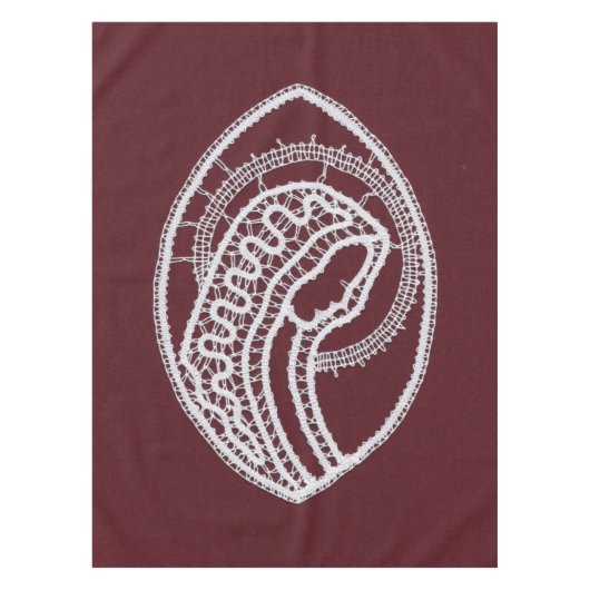 Nappe Sainte Vierge Marie, dentelle (Devant)