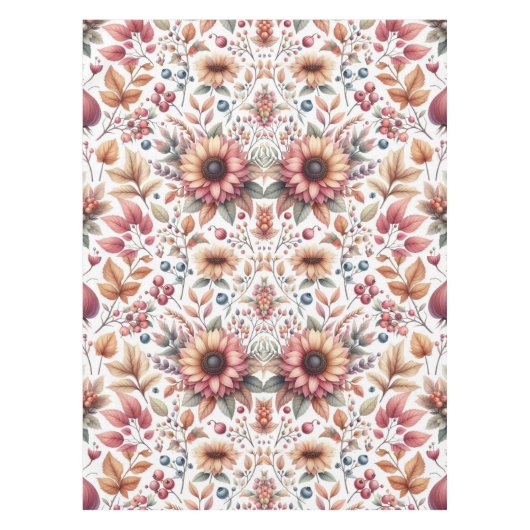 Nappe Saison d'automne Feuilles floraux et baies (Devant)