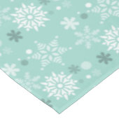 Nappe Saison de Noël Turquoise-Bleu-Snowflake hiver (Angle)