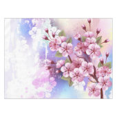 Nappe Sakura rose sur la peinture Arrière - plan (Devant (Horizontal))