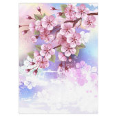 Nappe Sakura rose sur la peinture Arrière - plan (Devant)