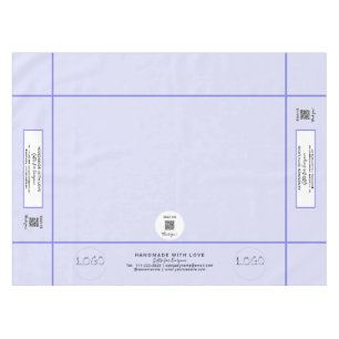 Nappe Salon professionnel Lavande 52 x 70 Code QR Rayure
