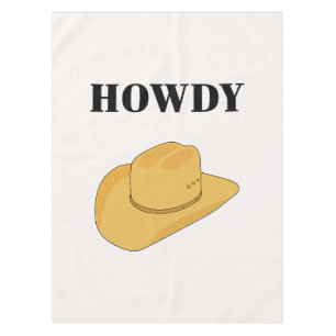 Nappe Salut Chapeau de Cowboy Jaune
