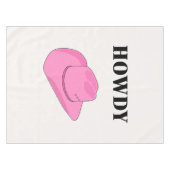 Nappe Salut Chapeau de Cowboy Rose (Devant (Horizontal))