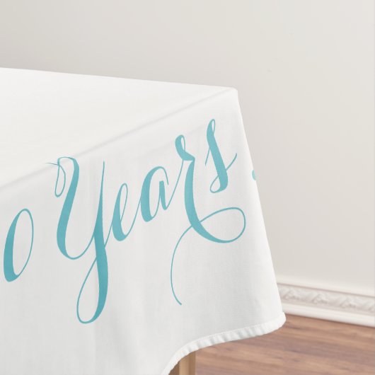 Nappe Salutations à 50 ans en tissu de table (In Situ)