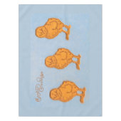 Nappe Salutations de Pâques Chicks Bleu (Devant)