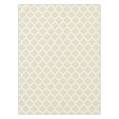 Nappe Sand White Moroccan Quatrefoil Pattern #5 (Devant)
