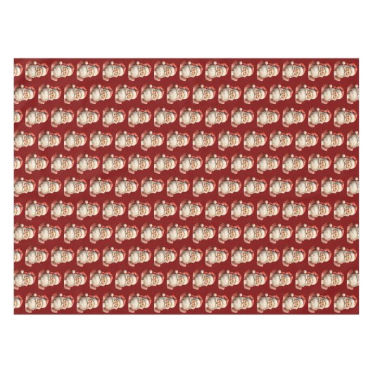 Nappe Santa Claus Retro Christmas Pattern (Devant (Horizontal))