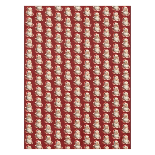 Nappe Santa Claus Retro Christmas Pattern (Devant)