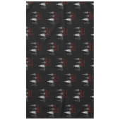 Nappe Sapin de Noël Élégant Simple | Noir (Devant)