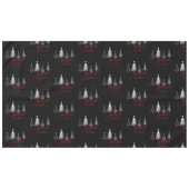 Nappe Sapin de Noël Élégant Simple | Noir (Devant (Horizontal))