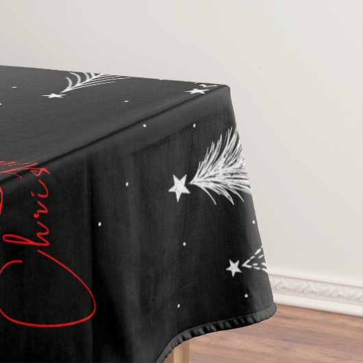 Nappe Sapin de Noël Élégant Simple | Noir (In Situ)