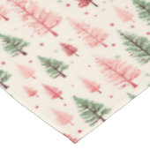 Nappe Sapin de Noël Rose Vintage  (Angle)