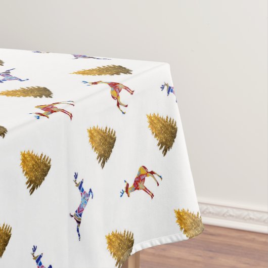 Nappe Sapins de Noël des rennes  (In Situ)
