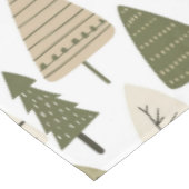 Nappe Sapins de Noël marron et verts (Angle)