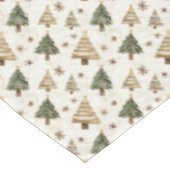 Nappe Sapins de Noël Rustiques (Angle)