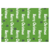 Nappe Sapins de Noël verts festifs (Devant (Horizontal))