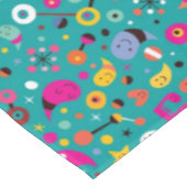 Nappe sarcelle d'hiver de motif de bande dessinée (Angle)