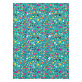 Nappe sarcelle d'hiver de motif de bande dessinée (Devant)
