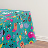 Nappe sarcelle d'hiver de motif de bande dessinée (In Situ)