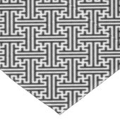 Nappe Sayagata motif, japonais, noir et blanc (Angle)