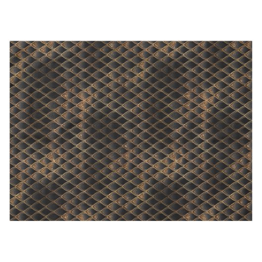 Nappe Scales Dragon Parties scintillant Noir & Or Chimme (Devant (Horizontal))