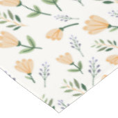 Nappe Scandinavian Yellow Floral Tablecloth (Angle)