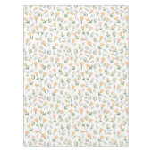 Nappe Scandinavian Yellow Floral Tablecloth (Devant)