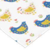 Nappe Scandinavie Jaune & Bleu Drôle Chicks Pâques (Angle)