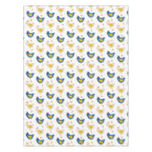 Nappe Scandinavie Jaune & Bleu Drôle Chicks Pâques (Devant)