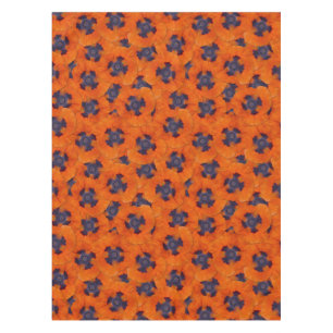 Nappe Scarlet Orange Poppy Motif sans joint