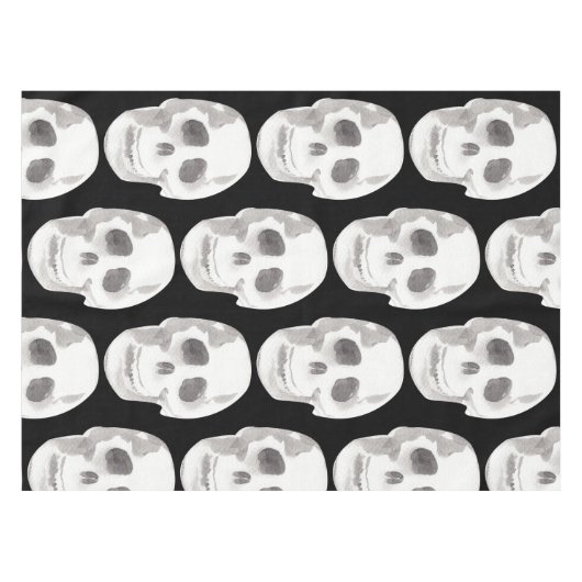 Nappe Scary Scull Black & White Pattern (Devant (Horizontal))