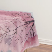 Nappe Scène hivernale de la menthe et des sapins roses (In Situ)