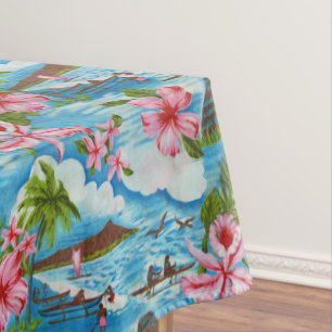 Nappe Scènes hawaïennes