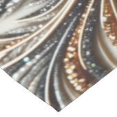 Nappe Schéma floral brillant avec pierre de gemme (Angle)