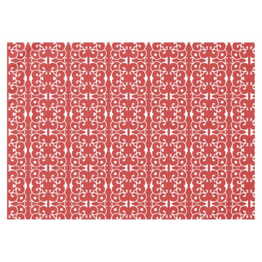 Nappe Schroll rouge et blanc (Customiser la couleur) (Devant (Horizontal))
