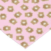 Nappe Scottish Highland Cow fête d'anniversaire rose (Angle)