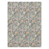 Nappe Seafoam Pink Yellow Retro Wildflower (Devant)