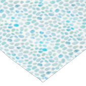 Nappe Seaglass Motif Turquoise Pebble Texture côtière (Angle)